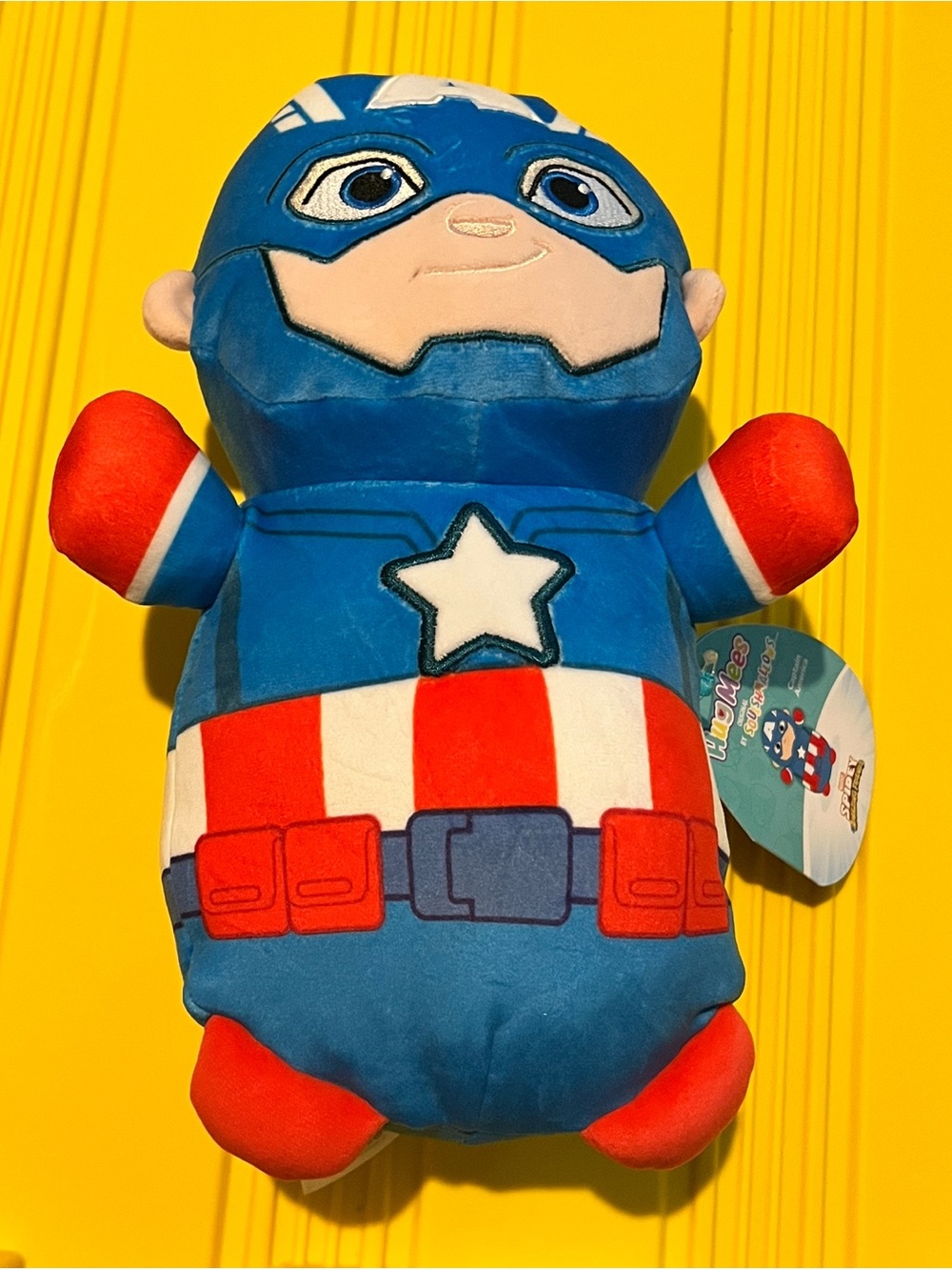 Squishmallows Captain-style Plush Costume in Blue, Red, White